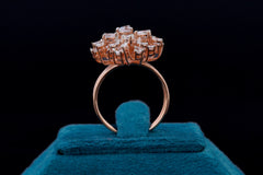 Sparkling Diamond Silver Ring