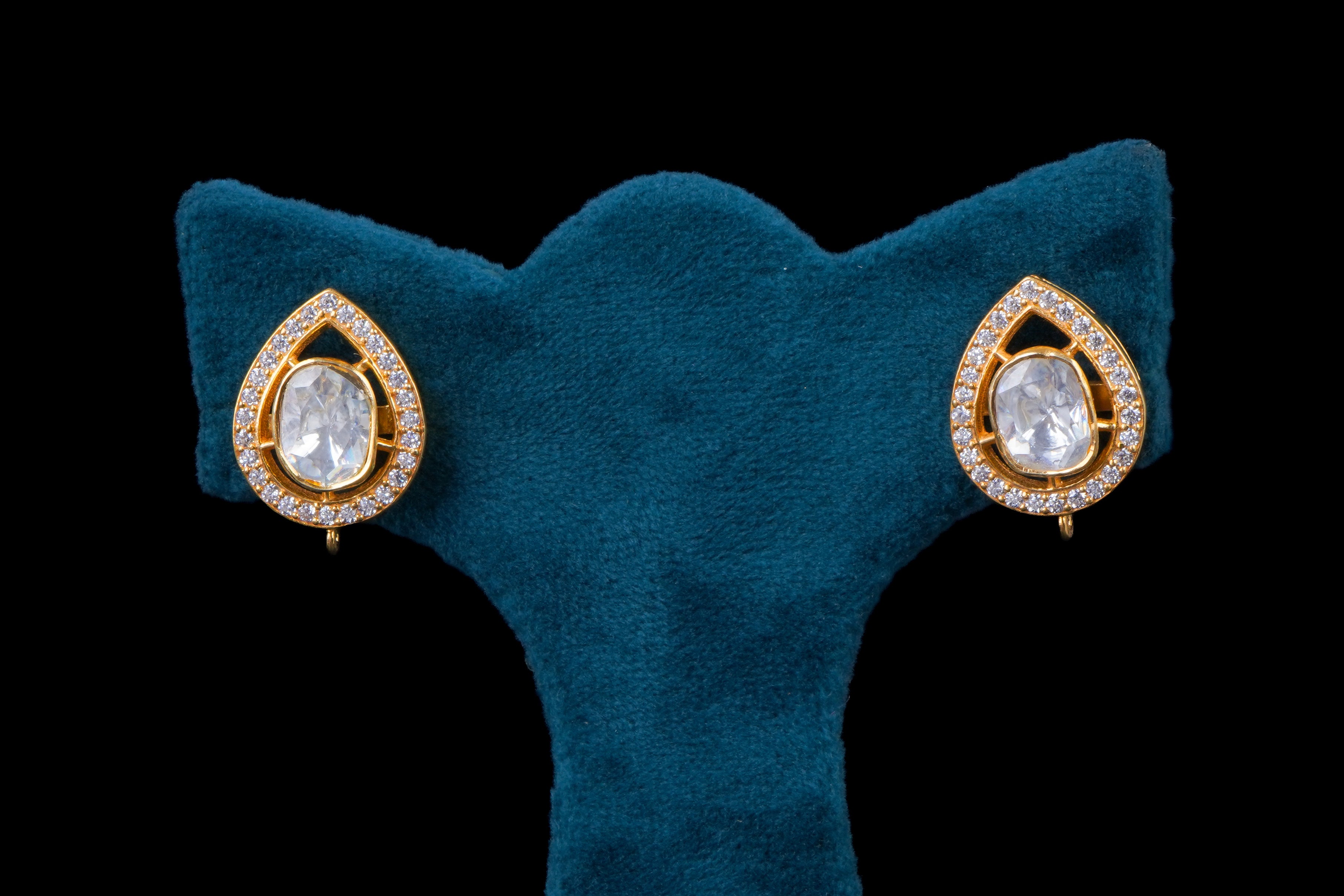 Luxe Polki Pendant Set