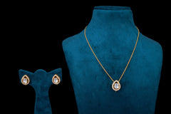Luxe Polki Pendant Set