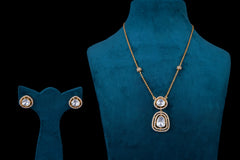 Diamond Dazzle Polki Necklace Set