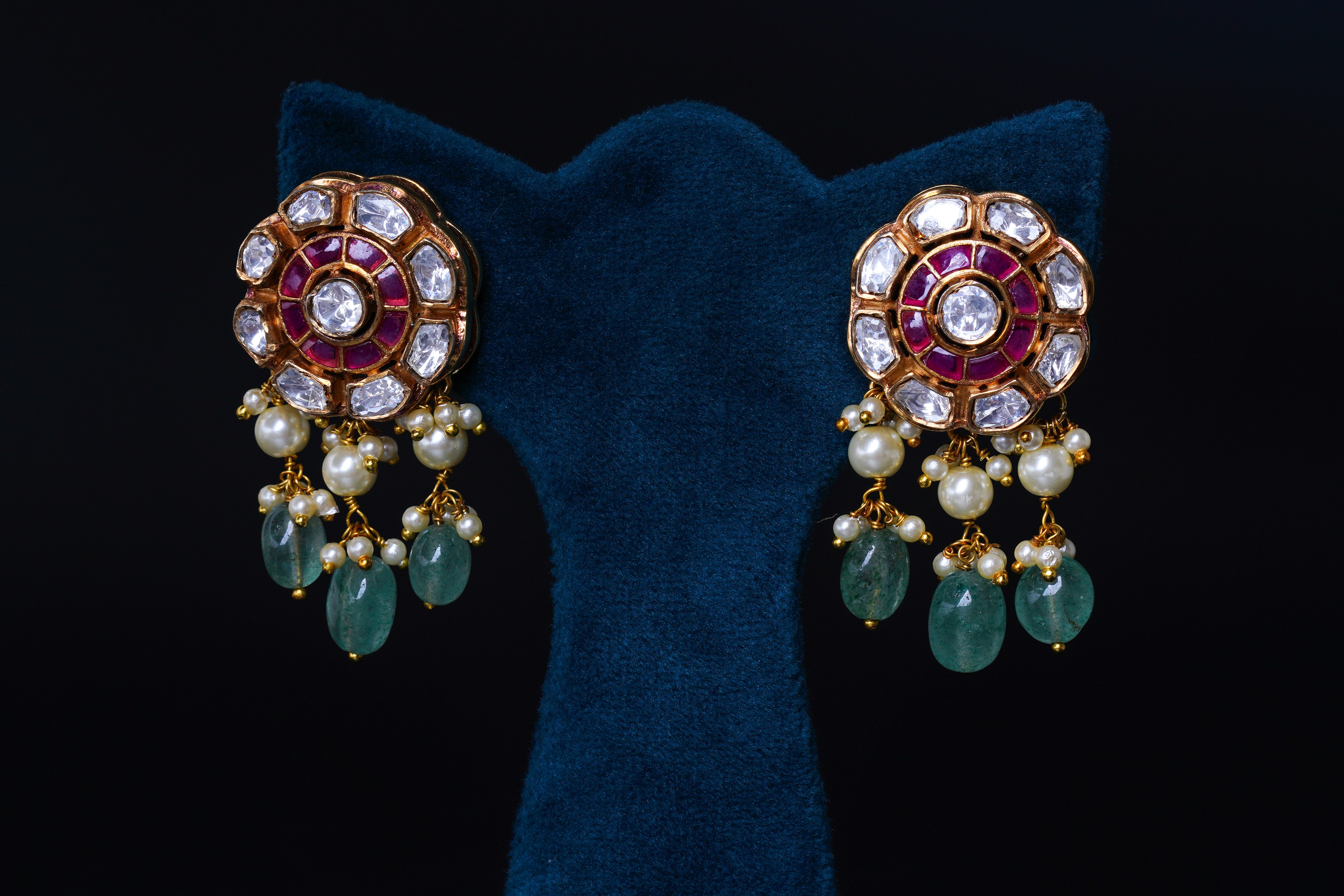 Celestial Navratna Polki Set