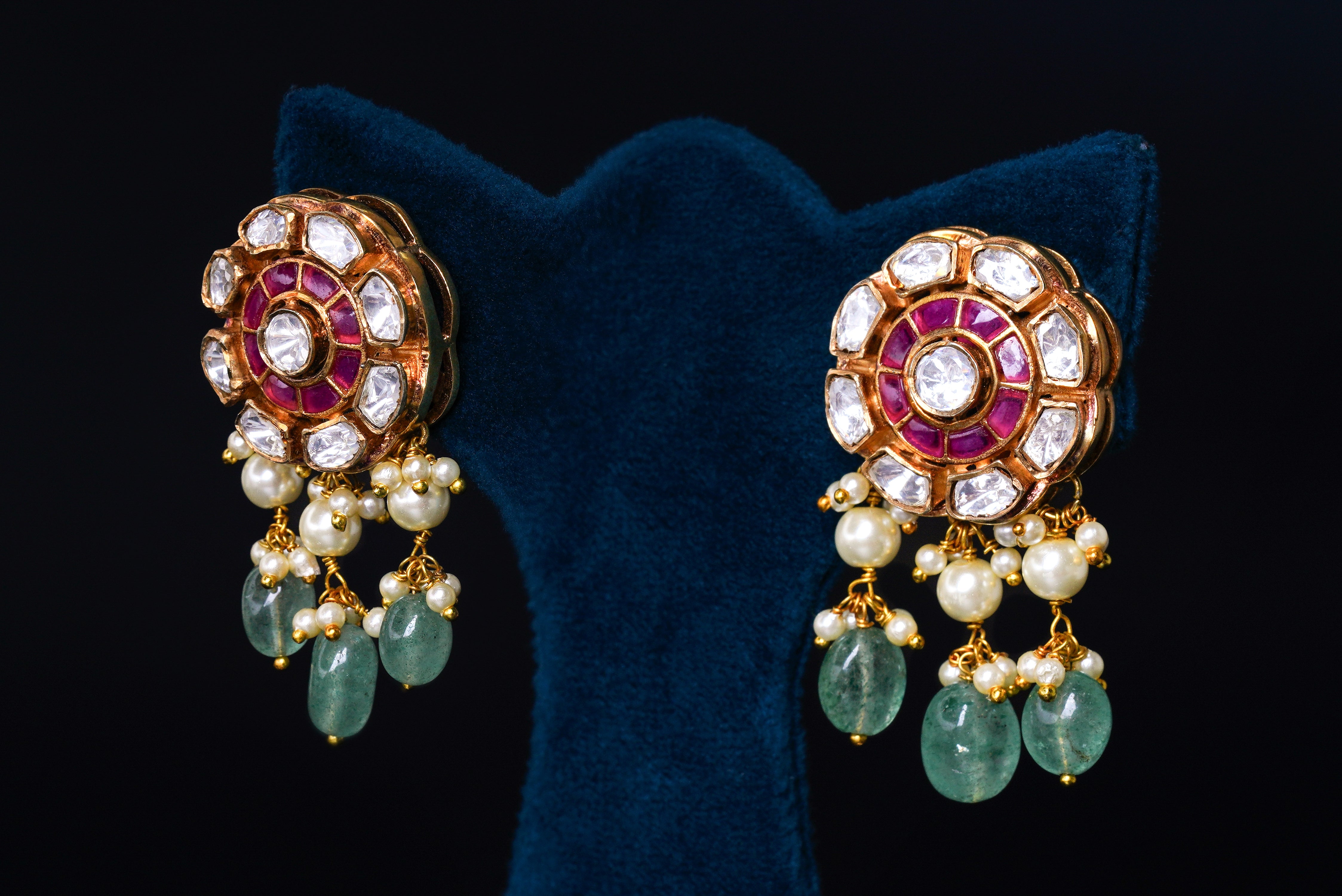 Celestial Navratna Polki Set