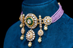 Blush Emerald Polki Set