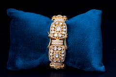 Classic Polki Diamond Statement Bracelet