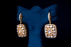 Classic Polki Diamond Drop Earrings