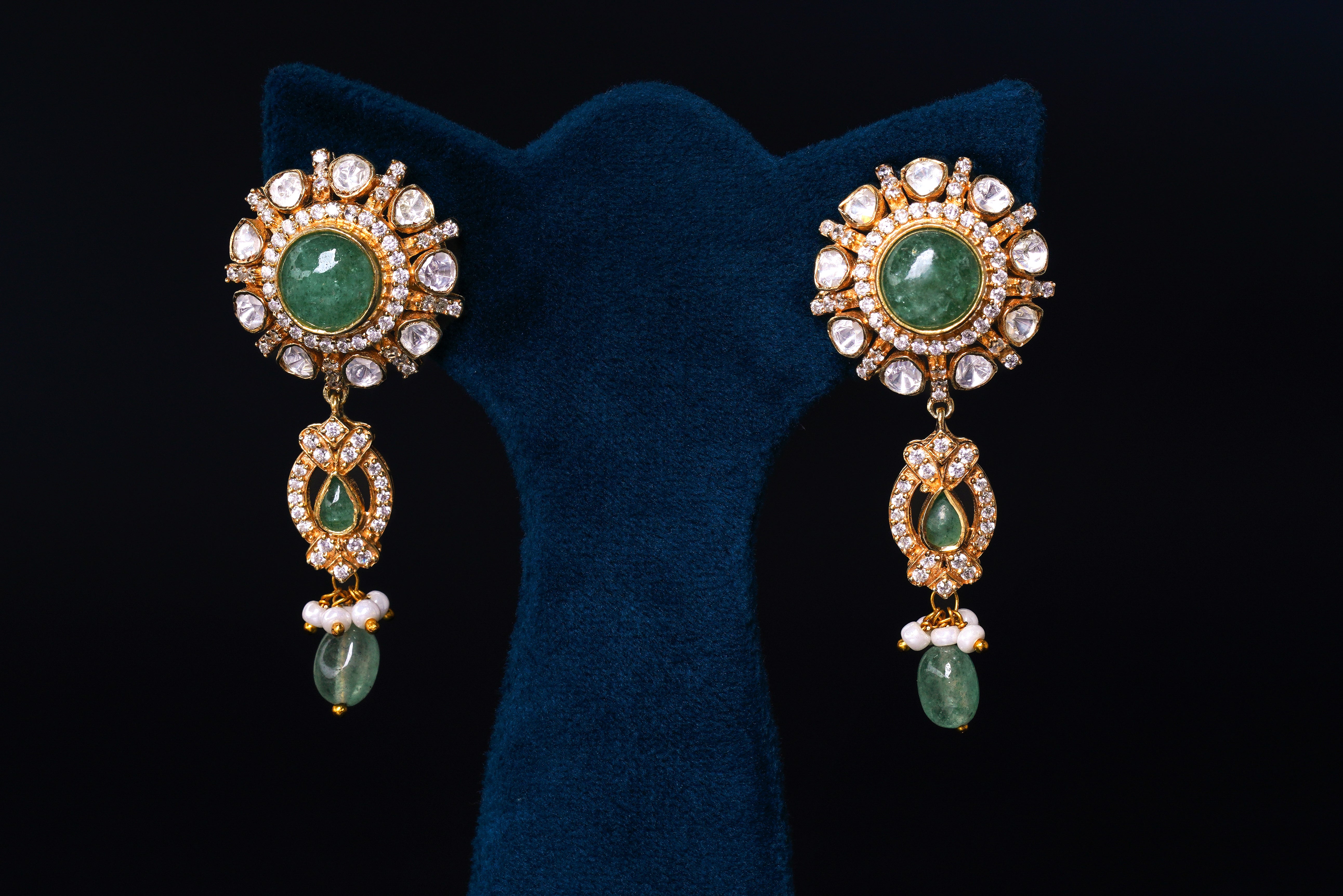 Emerald Polki Bridal Choker Set