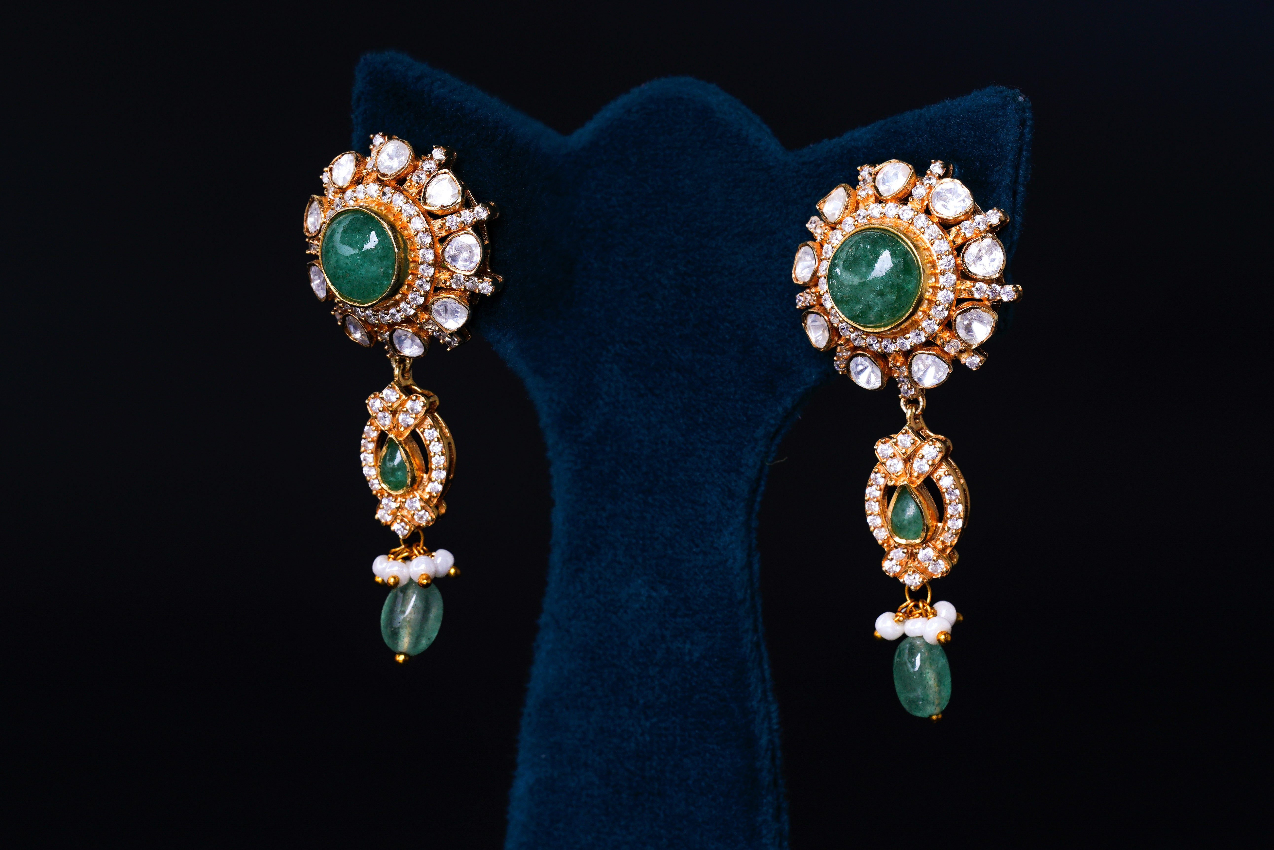 Emerald Polki Bridal Choker Set