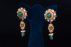 Emerald Polki Bridal Choker Set