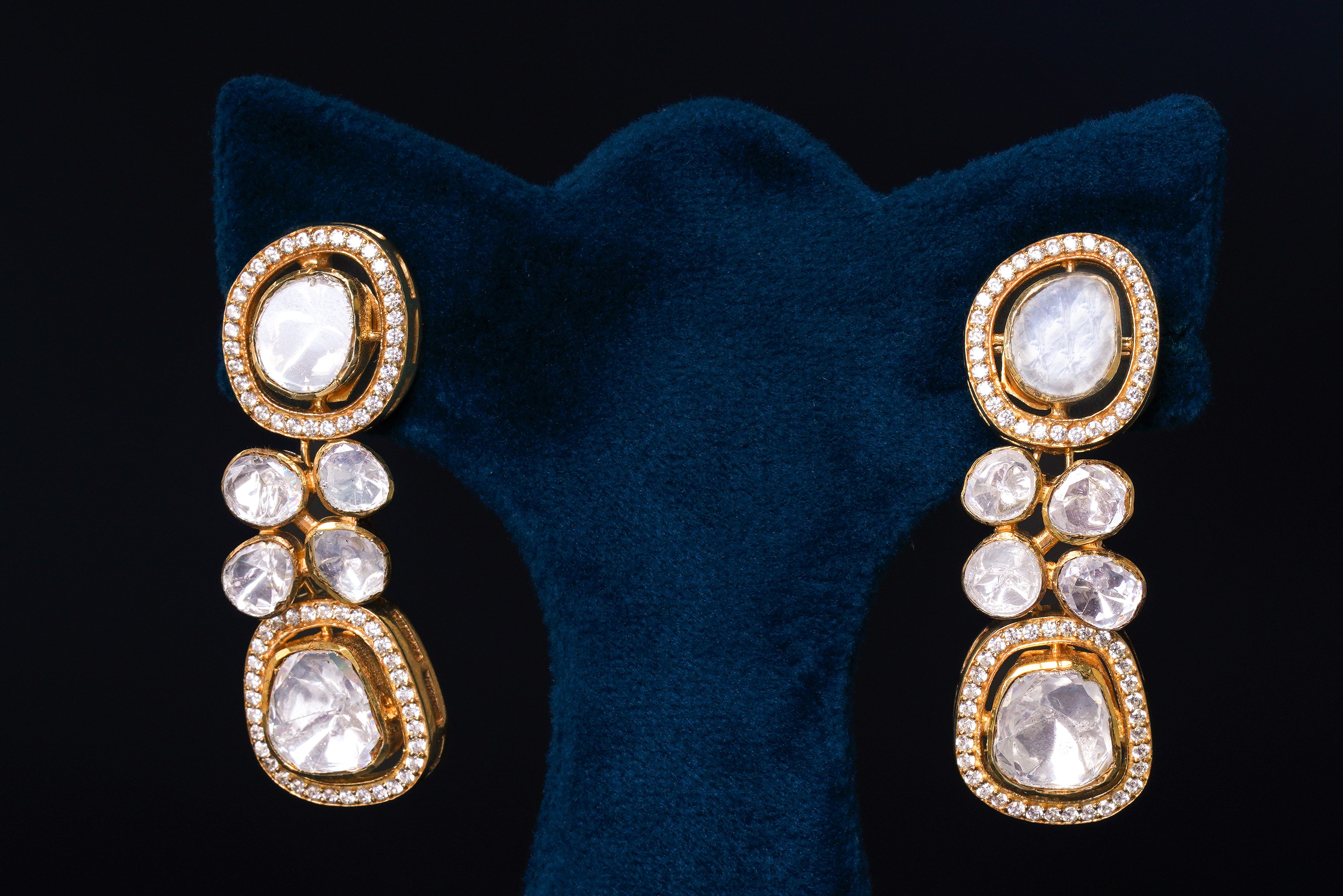 Classic Polki Diamond Necklace Set