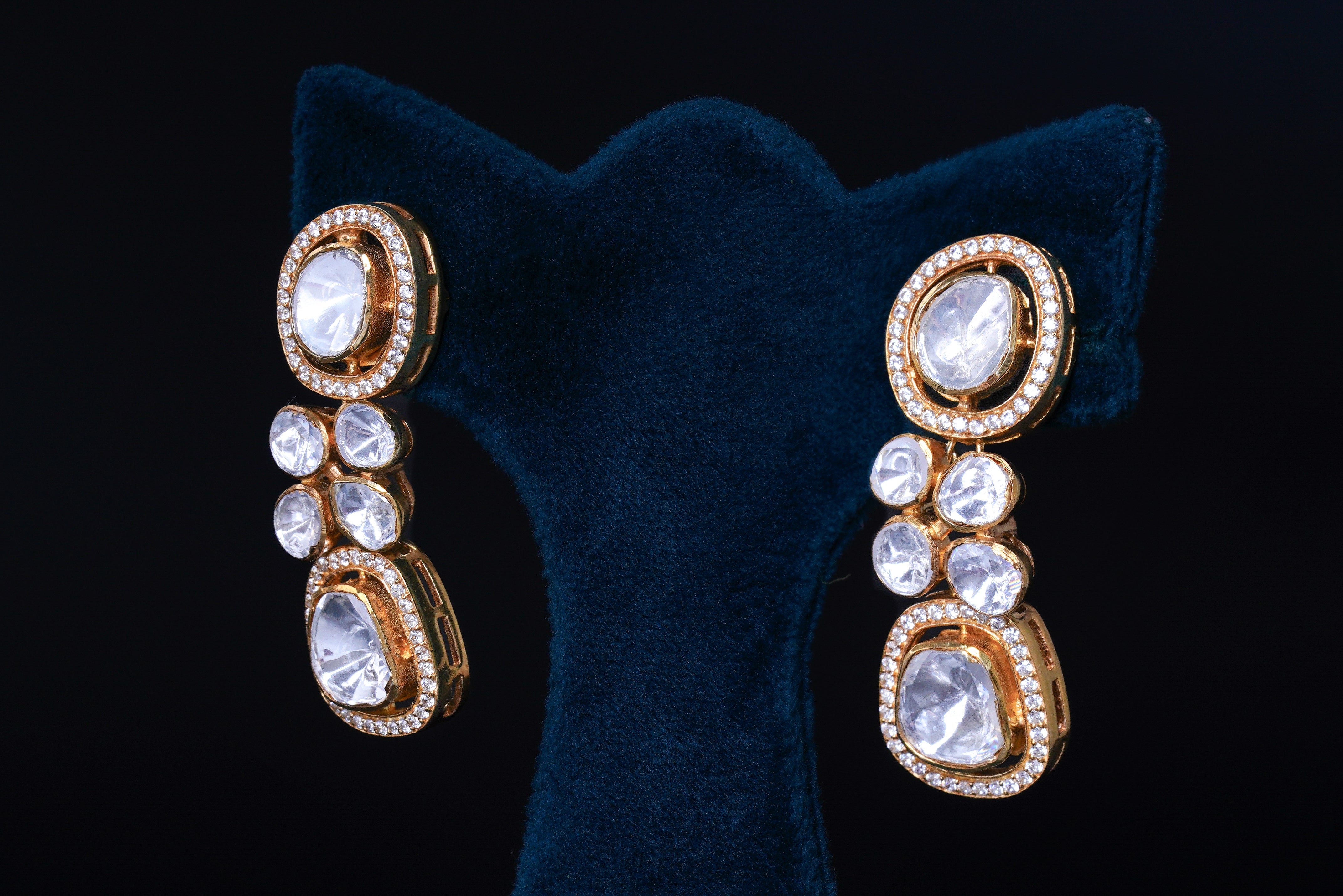 Classic Polki Diamond Necklace Set