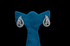 Sapphire Beaded Diamond Pendant Set