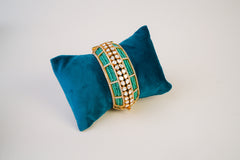 Royal Emerald Kundan Statement Kada
