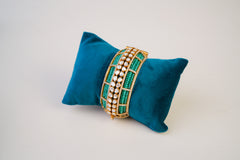 Royal Emerald Kundan Statement Kada