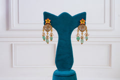 Elegant Floral Antique Statement Necklace Set