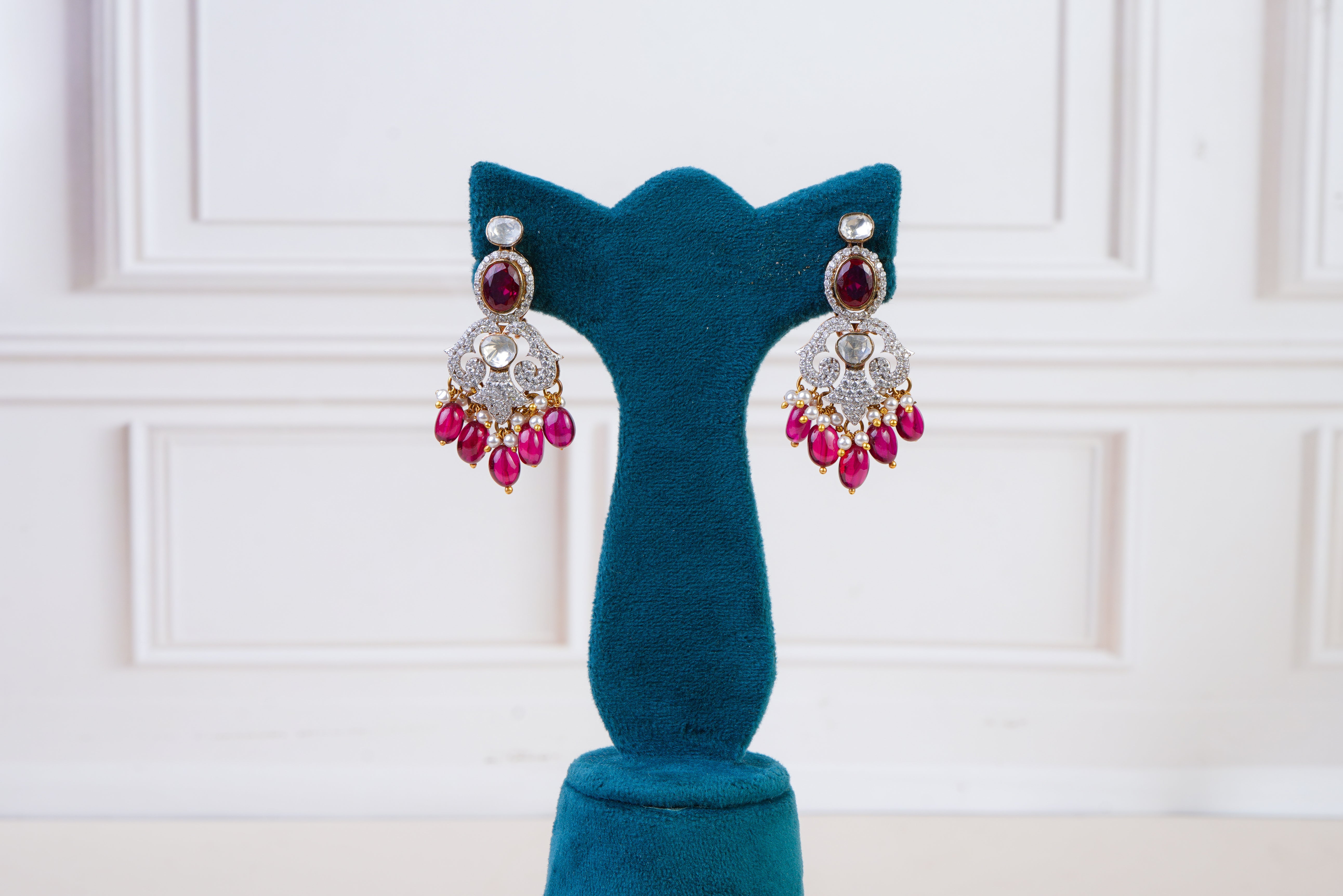 Royal Ruby Kundan Choker Set