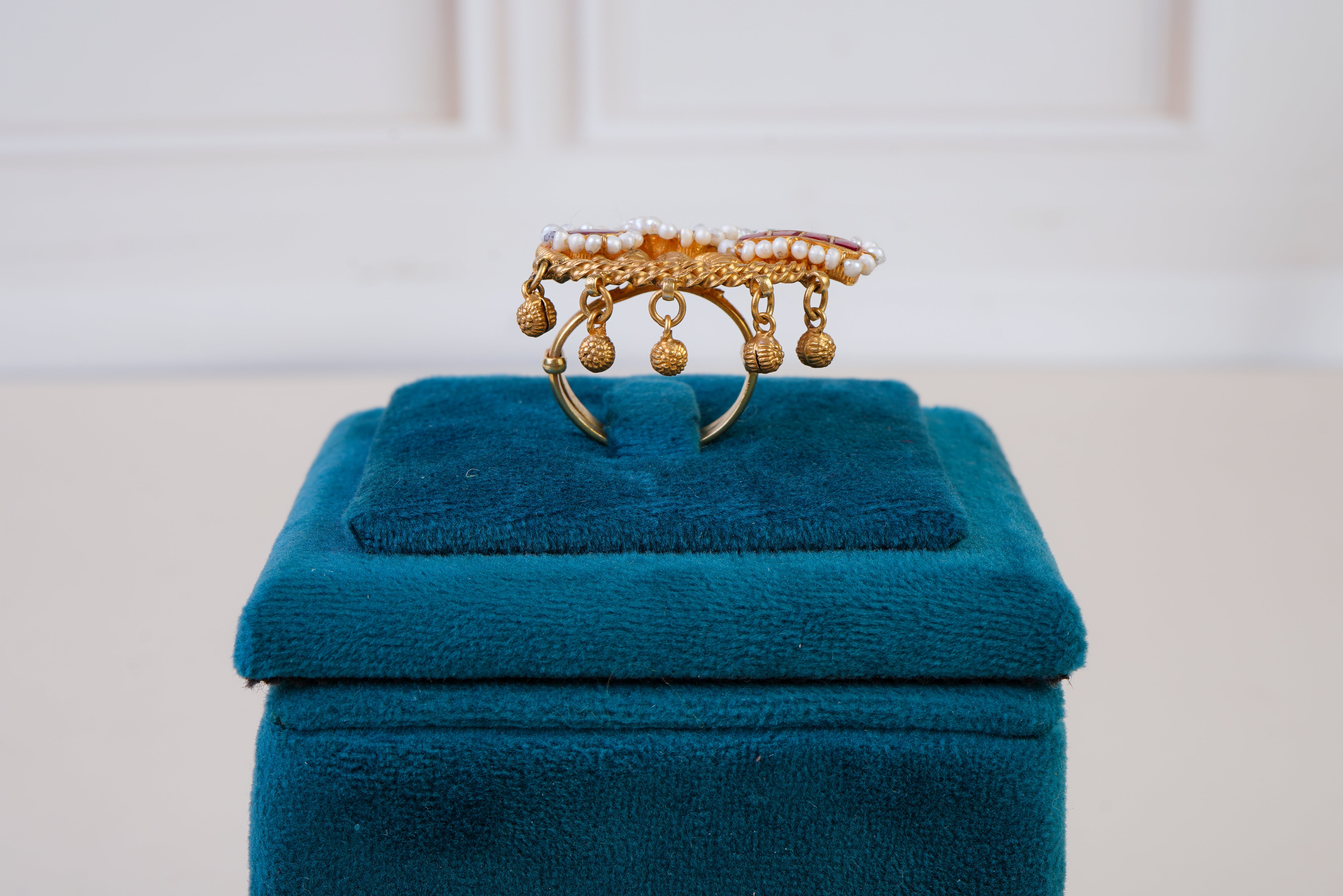 Royal Heritage Kundan Statement Ring