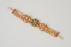 Royal Kundan Heritage Statement Bracelet