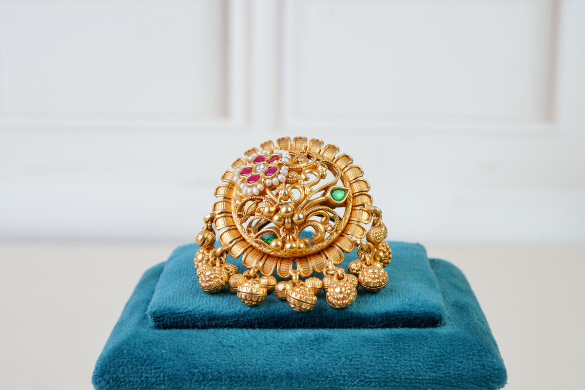 Antique Jadau Dome Statement Ring
