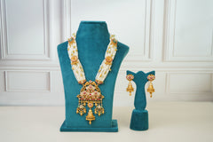 Royal Pearl & Kundan Bridal Necklace Set