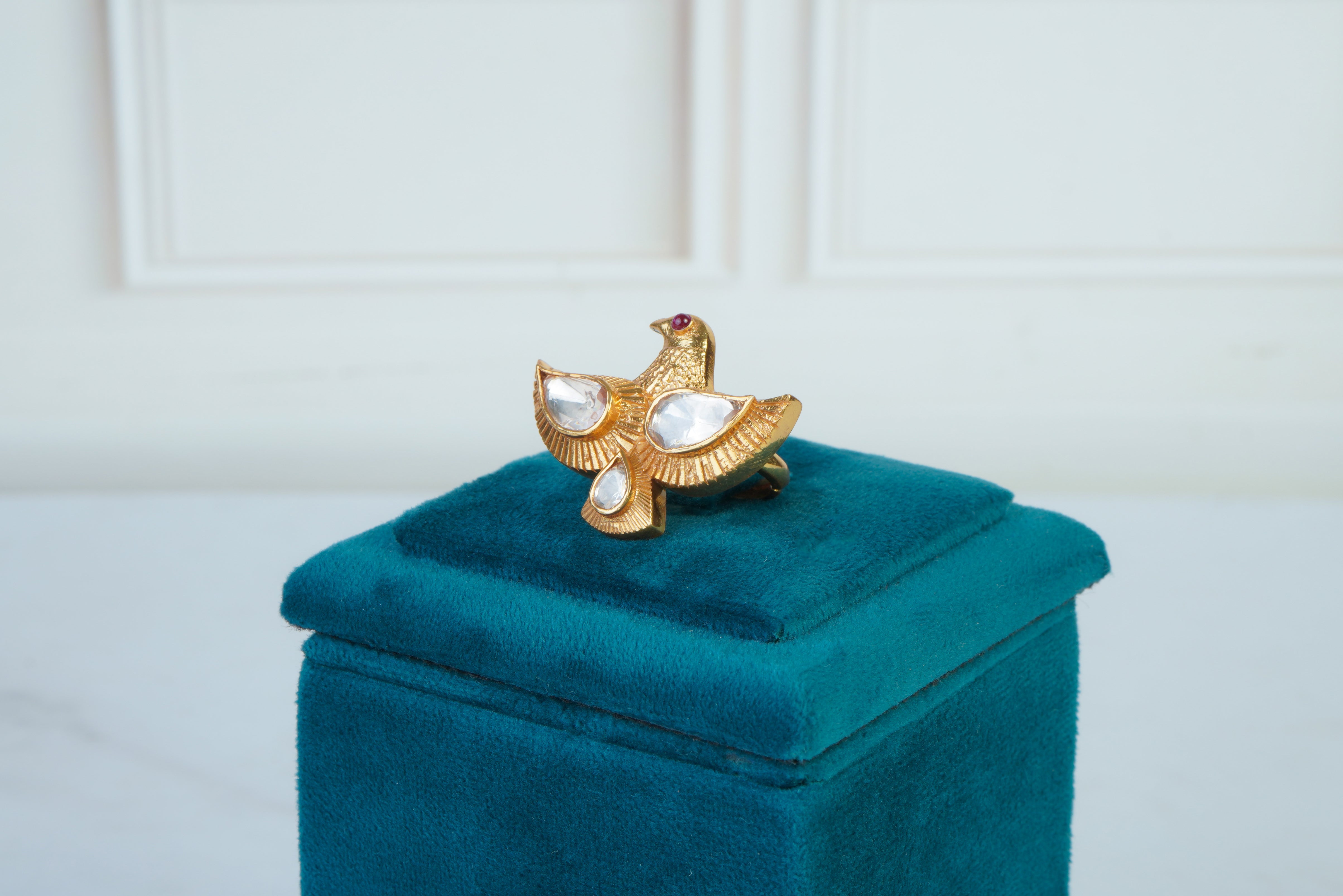 Golden Bird-Inspired Ring