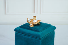 Golden Bird-Inspired Ring
