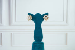 Floral Kundan Stud Earrings