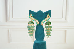 Emerald Jhumka Jali Earrings