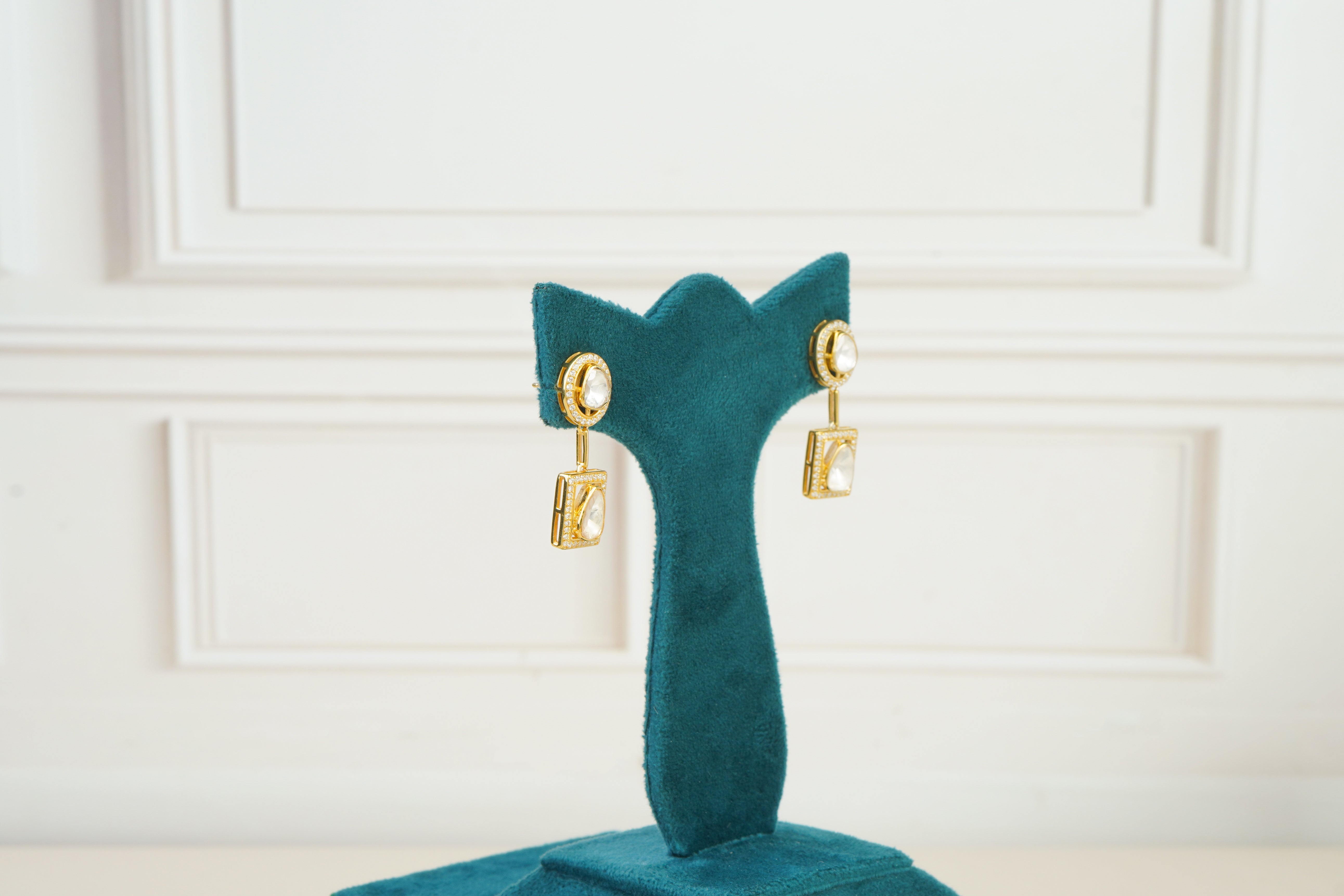 Elegant Diamond Drop Earrings
