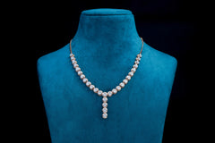 Classic Diamond Drop Necklace Set