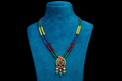 Navratna Polki Necklace Set
