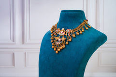 Antique Temple Kundan Necklace Set