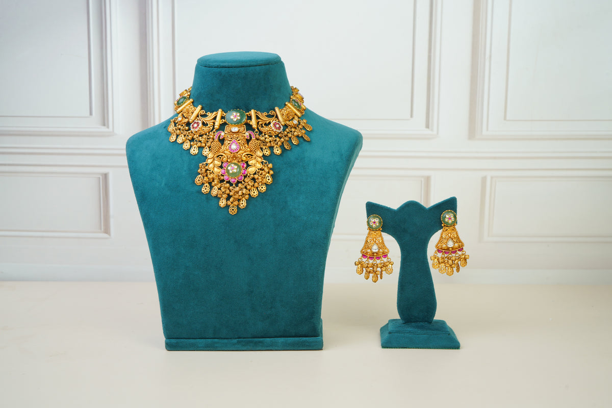 Traditional Temple Heritage Necklace Set