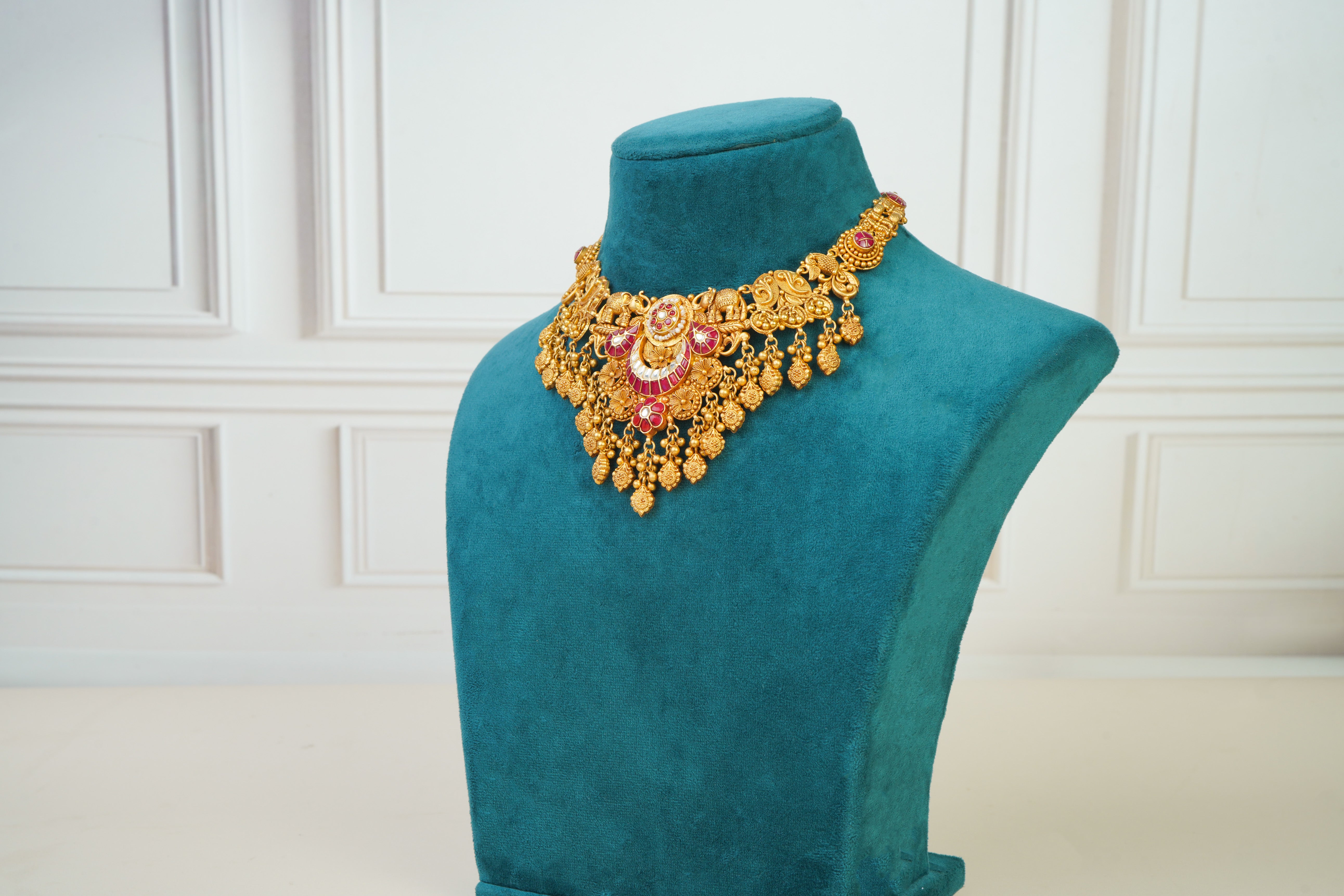 Ruby Kundan Heritage Choker Set