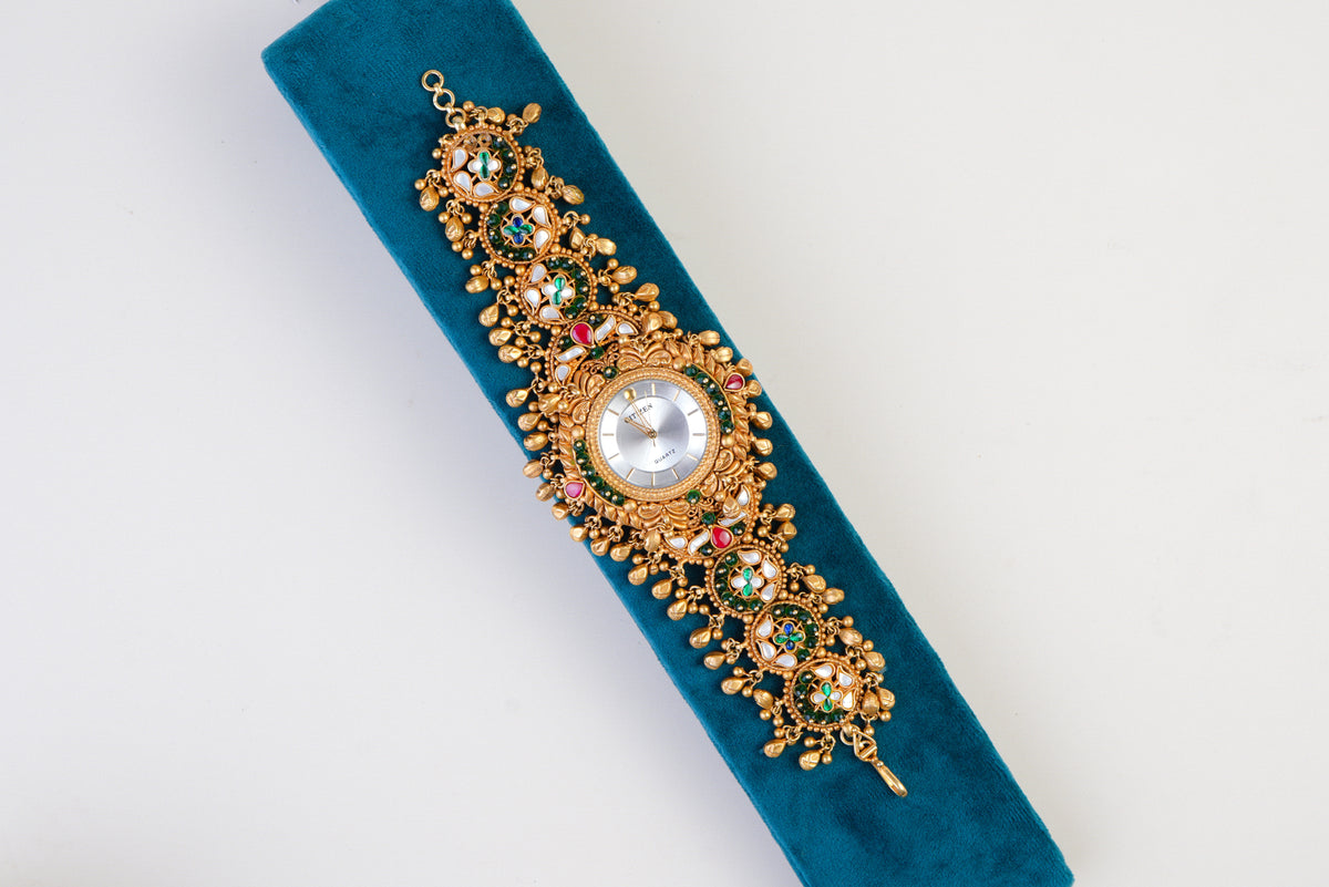 Royal Heritage Kundan Bracelet Watch