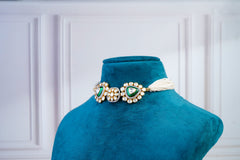 Emerald Polki Pearl Choker Set