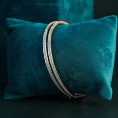 Minimal Diamond Elegance Bangles