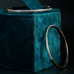 Minimal Diamond Elegance Bangles