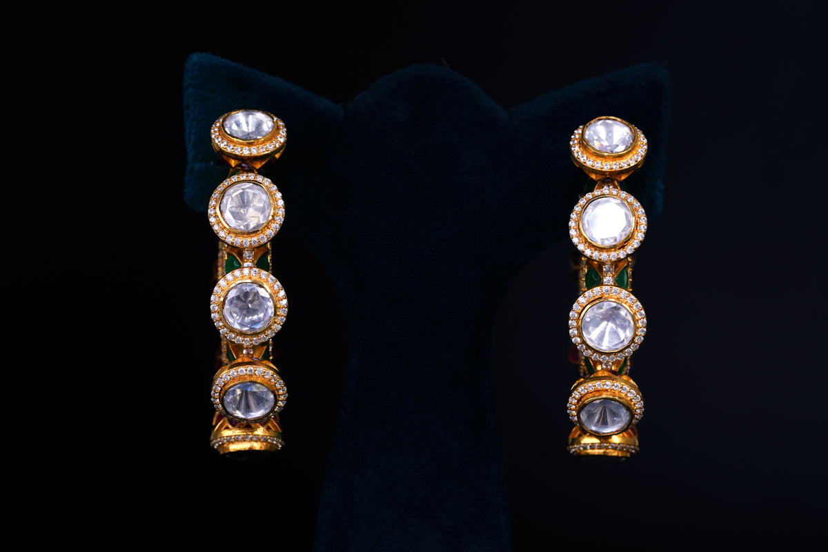 Ruby Temple Hoop Earrings