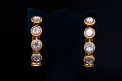 Ruby Temple Hoop Earrings