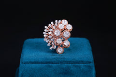 Orchid Flame Silver Ring