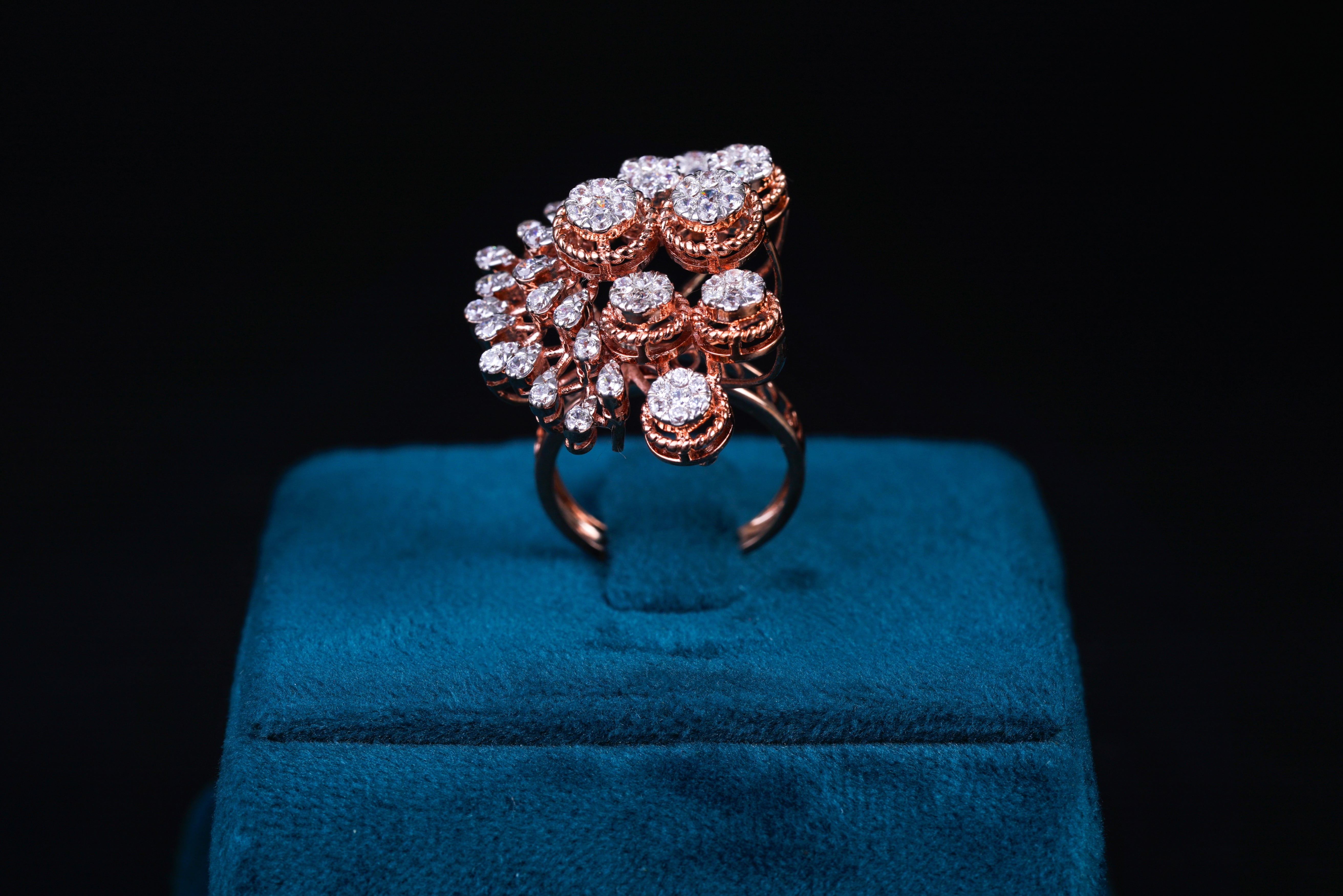 Orchid Flame Silver Ring