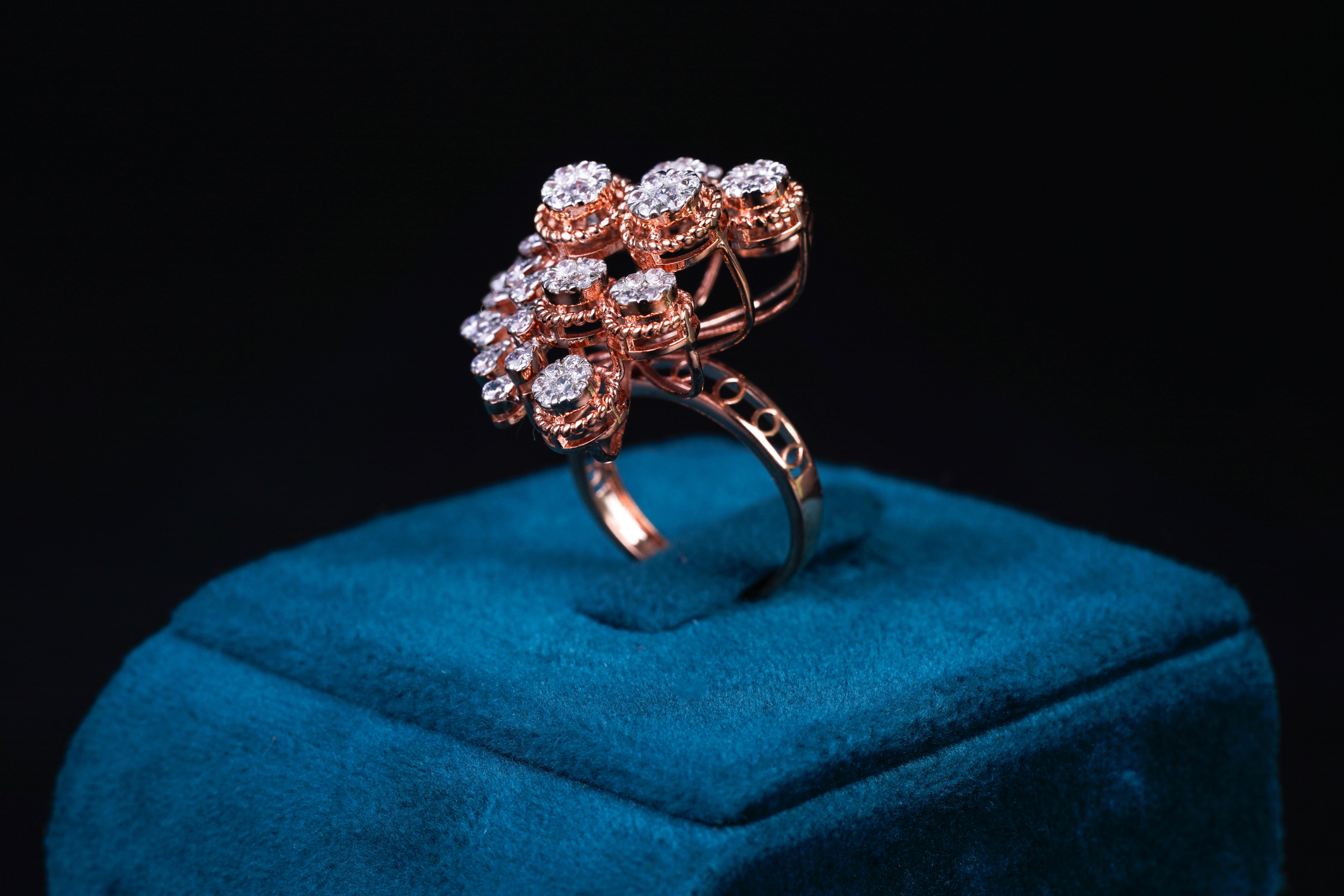Orchid Flame Silver Ring